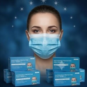 Mascarilla desechable azul 50 piezas